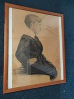 Henri Pieck gouache van jongen Han, Antiek en Kunst, Kunst | Schilderijen | Klassiek, Ophalen