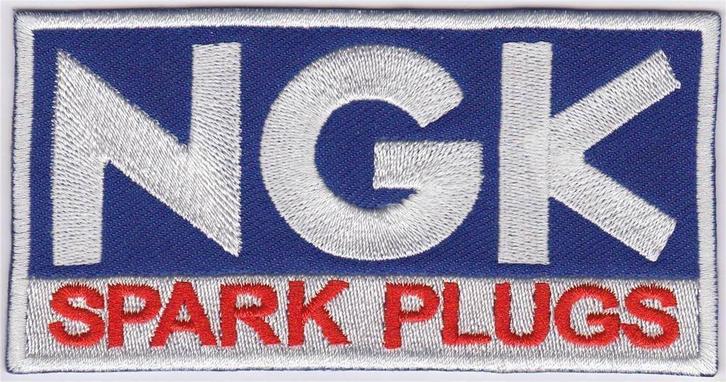 NGK Spark Plugs stoffen opstrijk patch embleem #2, Motoren, Accessoires | Stickers, Ophalen of Verzenden