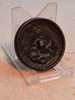 Romeins bronzen spiegeltje bodemvondst, Antiek en Kunst, Verzenden