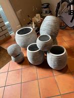 Capi Nature Rib potten ivoor als nieuw!, Tuin en Terras, Bloempotten, Kunststof, Rond, Ophalen of Verzenden, Zo goed als nieuw