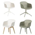 Muuto 6x Fiber chair, Wit, Modern, Vijf, Zes of meer stoelen, Ophalen
