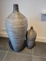 Vazen pot 2 stuks groot bamboe, Huis en Inrichting, Nieuw, Overige materialen, 50 tot 75 cm, Ophalen