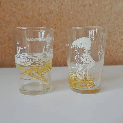 Vintage sapglaasjes, Huis en Inrichting, Keuken | Servies, Zo goed als nieuw, Glas of Glazen, Overige stijlen, Glas, Ophalen of Verzenden