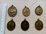 Medaille brons religie 6 stuks, Verzamelen, Religie, Gebruikt, Ophalen of Verzenden, Christendom | Katholiek