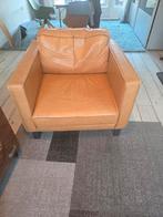 Lederen Loveseat 1,5-zits, Ophalen, Gebruikt, 75 tot 100 cm, Modern