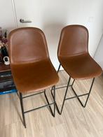 Brown barstools, Huis en Inrichting, Barkrukken, 1 kruk, Ophalen, Zo goed als nieuw, 60 tot 90 cm