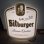 Bitburger bier lichtbak gevelreclame wandreclame, Ophalen, Zo goed als nieuw, Lichtbak of (neon) lamp