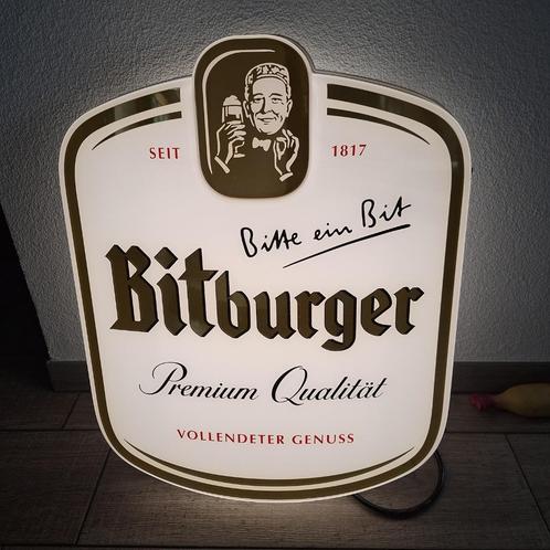Bitburger bier lichtbak gevelreclame wandreclame, Verzamelen, Merken en Reclamevoorwerpen, Zo goed als nieuw, Lichtbak of (neon) lamp