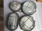 4 plafondlampen, Ophalen of Verzenden, Zo goed als nieuw, Glas, Industrieel