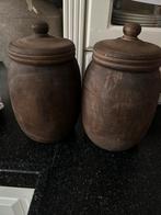 2 voorraadpotten stoer, sober, hoffz inrichting, Ophalen of Verzenden, Zo goed als nieuw