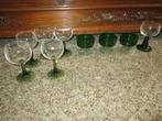 9 groene glazen, Antiek en Kunst, Ophalen