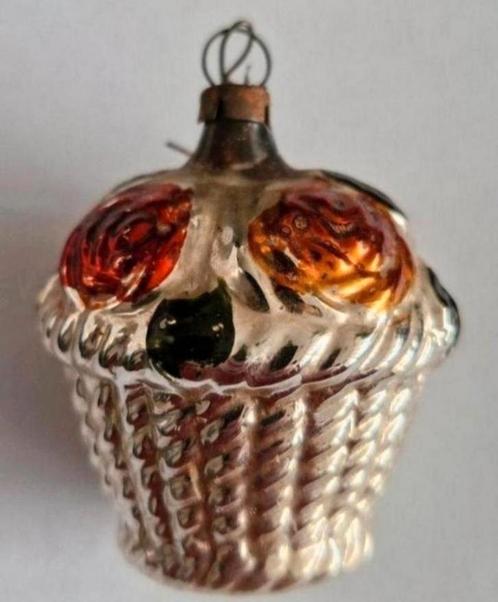 Oude Kerstbal Mandje, Diversen, Kerst, Zo goed als nieuw, Ophalen of Verzenden