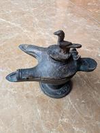 TK vintage bronzen olielamp, bryzantse stijl, Antiek en Kunst, Ophalen of Verzenden