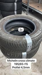Michelin CrossClimate 195/65 R15 - 2 stuks, Ophalen, Gebruikt