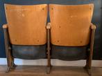 Vintage Bioscoopstoelen - Set van Twee, Huis en Inrichting, Stoelen, Ophalen, Gebruikt, Twee, Grijs