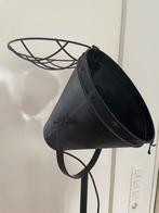 Industriële staande lamp, Huis en Inrichting, Lampen | Lampenkappen, Ophalen, Zwart, Rond, Zo goed als nieuw
