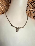 YatvaVintage: YV6215: Vintage 50s v-shaped necklace, Ophalen of Verzenden, Gebruikt, Zilver, Overige materialen