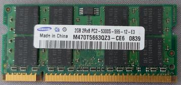 RAM geheugen 2GB 2Rx8 PC2-5300S-555-12-E3 beschikbaar voor biedingen