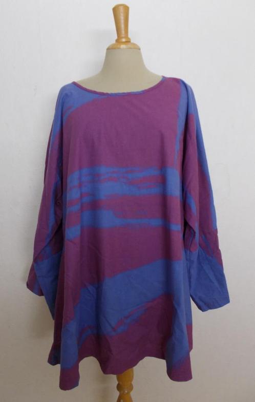 Collectors item Wim van der Doef handbedrukte tuniek! XL/XXL, Kleding | Dames, Blouses en Tunieken, Zo goed als nieuw, Maat 46/48 (XL) of groter