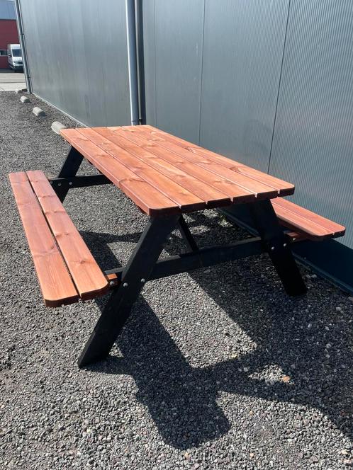 Picknicktafel 2025 | 180CM | Geimpregneerd |  Picknickbank, Tuin en Terras, Picknicktafels, Nieuw, Rechthoekig, Ophalen
