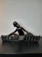 Ebben Houten Afrikaans Beeld, Drummer, Ophalen of Verzenden