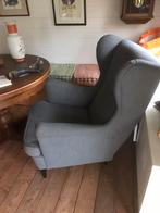 Ikea Strandmon oorfauteuil fauteuil grijs, Ophalen of Verzenden, Gebruikt, 50 tot 75 cm