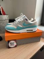 Nike Air Max 1 ‘Anniversary Aqua’ maat 44,5, Blauw, Nike, Ophalen of Verzenden, Sneakers of Gympen