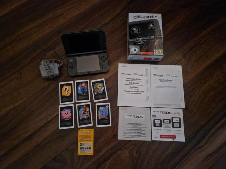 New Nintendo 3DS XL, Spelcomputers en Games, Spelcomputers | Nintendo 2DS en 3DS, Zo goed als nieuw, 3DS, Zwart, Ophalen of Verzenden