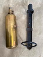 Antieke Koperen Brandblusser met Beugel, Antiek en Kunst, Ophalen of Verzenden