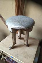 krukje vintage 3  herten poten deco art, Huis en Inrichting, Banken | Voetenbanken en Poefen, Niet ingevuld, Gebruikt, Niet ingevuld