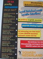 college card Squash Nederland - nieuw, Verzenden, 1980 tot heden, Ongelopen, Overige thema's