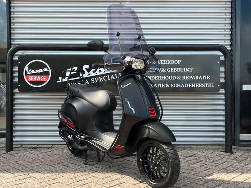 Vespa Sprint Mat Zwart Snor 2021 1737 km 1 eig GARANTIE, Fietsen en Brommers, Brommers | Vespa, Zo goed als nieuw, Overige modellen