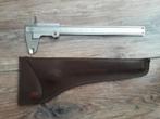 Vintage Japanse Kanon Schuifmaat in lederen etui, Doe-het-zelf en Verbouw, Meetapparatuur, Ophalen of Verzenden, Gebruikt, Afstand
