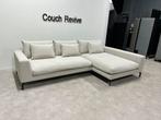 GRATIS LEVERING Sample witte hoekbank 310x170 Gereinigd, Ophalen of Verzenden, Zo goed als nieuw, Vierpersoons of meer, Stof