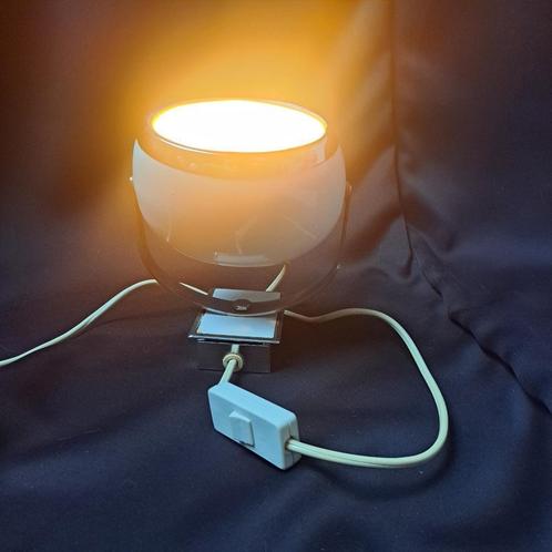 Eyeball Space Age Wandlamp – Glanzend Wit Aluminium & Verchr, Huis en Inrichting, Lampen | Wandlampen, Ophalen of Verzenden