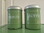 Emaille koffie en suikerblik, Antiek en Kunst, Antiek | Emaille, Ophalen
