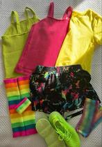 Neon fluor feest set maat S/M. Partykleding jaren 80, Ophalen of Verzenden