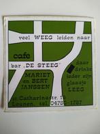 Oude sticker.  Veel WEEG Leiden naar Cafe Bar De STEEG. Leun, Verzamelen, Stickers, Ophalen of Verzenden, Zo goed als nieuw