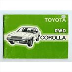 Toyota Corolla FWD Instructieboekje 1983 #3 Nederlands, Ophalen of Verzenden