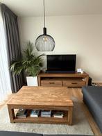 Trendhopper Salontafel & TV Meubel Set, Huis en Inrichting, Ophalen, 100 tot 150 cm, Eikenhout, Zo goed als nieuw