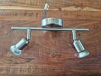 Plafondlamp met 2 spotjes, Huis en Inrichting, Ophalen, Zo goed als nieuw, Metaal of Aluminium, Plafondspot of Wandspot