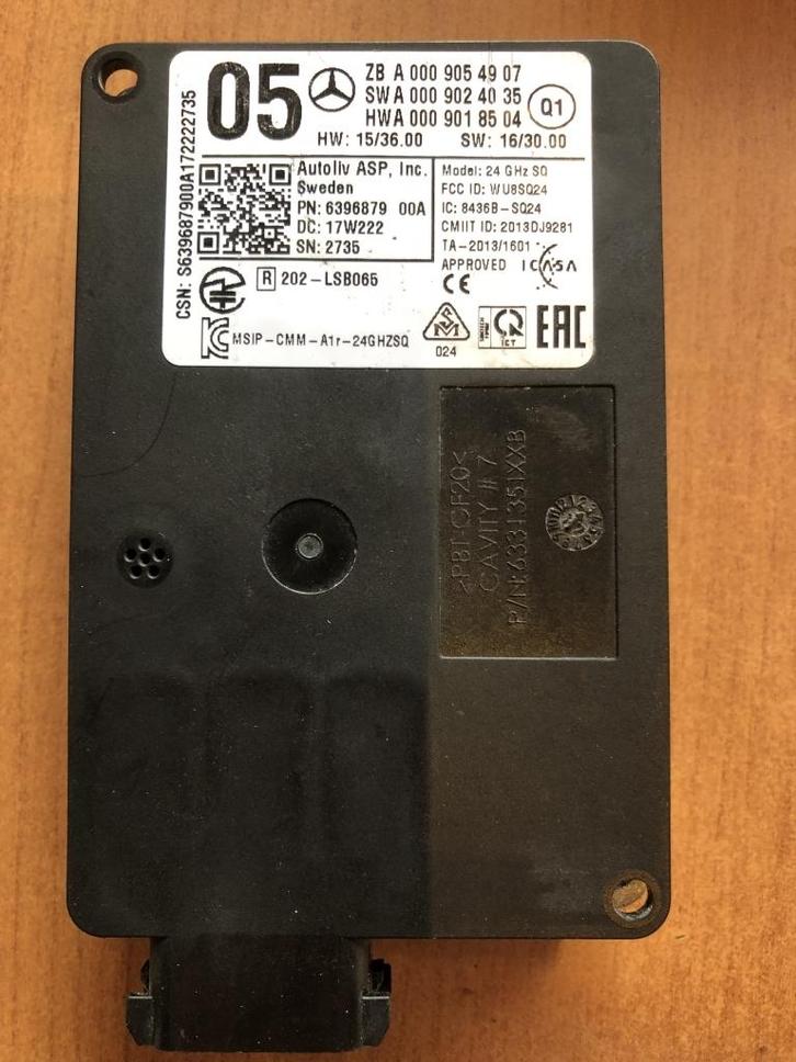 Radarsensor A0009054907 passend op verschillende modellen, Auto-onderdelen, Elektronica en Kabels, Mercedes-Benz, Gebruikt, Ophalen of Verzenden