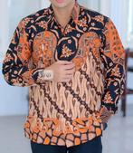 Indonesische batik overhemden borstomvang 118 cm (XXL), Kleding | Heren, Overhemden, Ophalen of Verzenden, Zo goed als nieuw, Overige kleuren