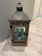 Sfeervolle Kandelaar/Lantaarn, 25 tot 50 cm, Ophalen of Verzenden, Zo goed als nieuw, Metaal