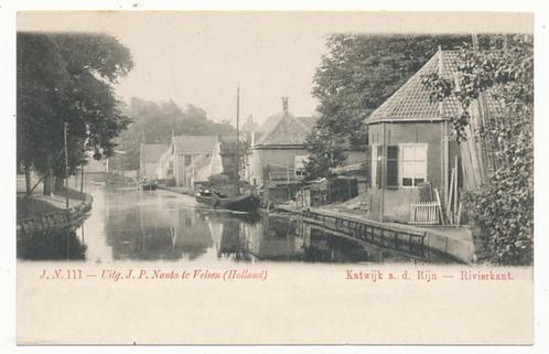 Katwijk a. d. Rijn - Rivierkant, Verzamelen, Ansichtkaarten | Nederland, Ongelopen, Zuid-Holland, Voor 1920, Verzenden
