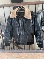 Leren zomer zwarte bomber jack, Ophalen of Verzenden, Zo goed als nieuw, Zwart