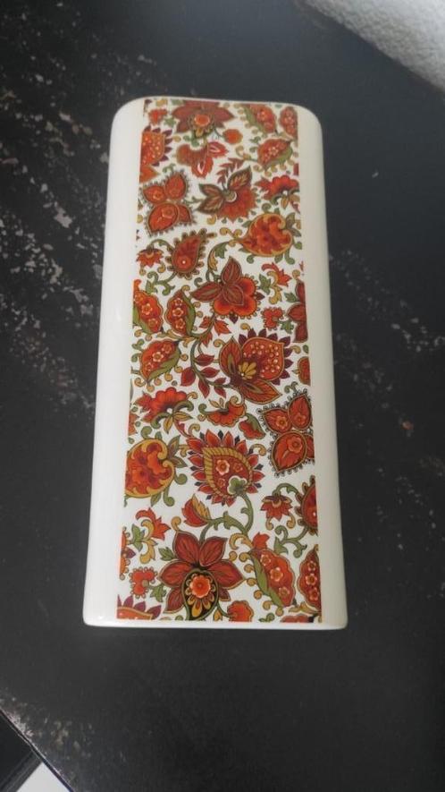 Vintage radiatorbakje bloemen oranje, Huis en Inrichting, Woonaccessoires | Overige, Zo goed als nieuw, Ophalen of Verzenden