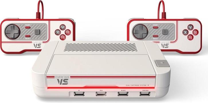 Retro Game Console , EVERCADE VS White incl. 15 Cartridges, Spelcomputers en Games, Spelcomputers | Overige, Zo goed als nieuw