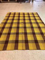 Retro grand foulard woonkleed wafelstof 192/144, Huis en Inrichting, Woonaccessoires | Plaids en Woondekens, Gebruikt, DJT, Ophalen of Verzenden