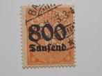 Duitse Rijk, Zeer Zeldzame Inflatie-Dienstzegel 1923., Postzegels en Munten, Ophalen of Verzenden, Duitse Keizerrijk, Gestempeld